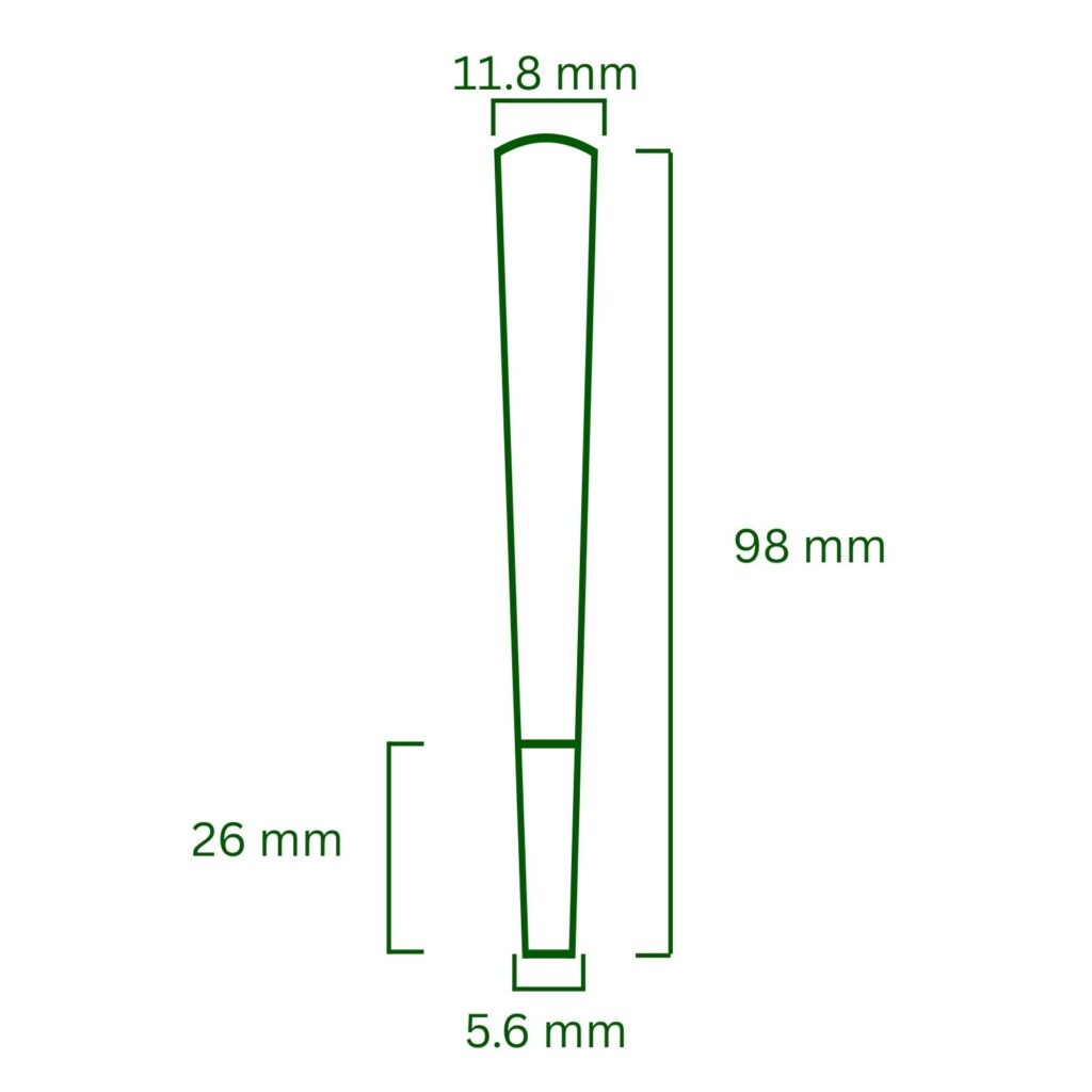 98mm custom pre rolled cones with branded filter tips and paper options