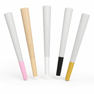Custom printed filter tips for pre rolled cones with logo and branding