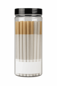 Custom jar packaging for pre rolled cones with branding options