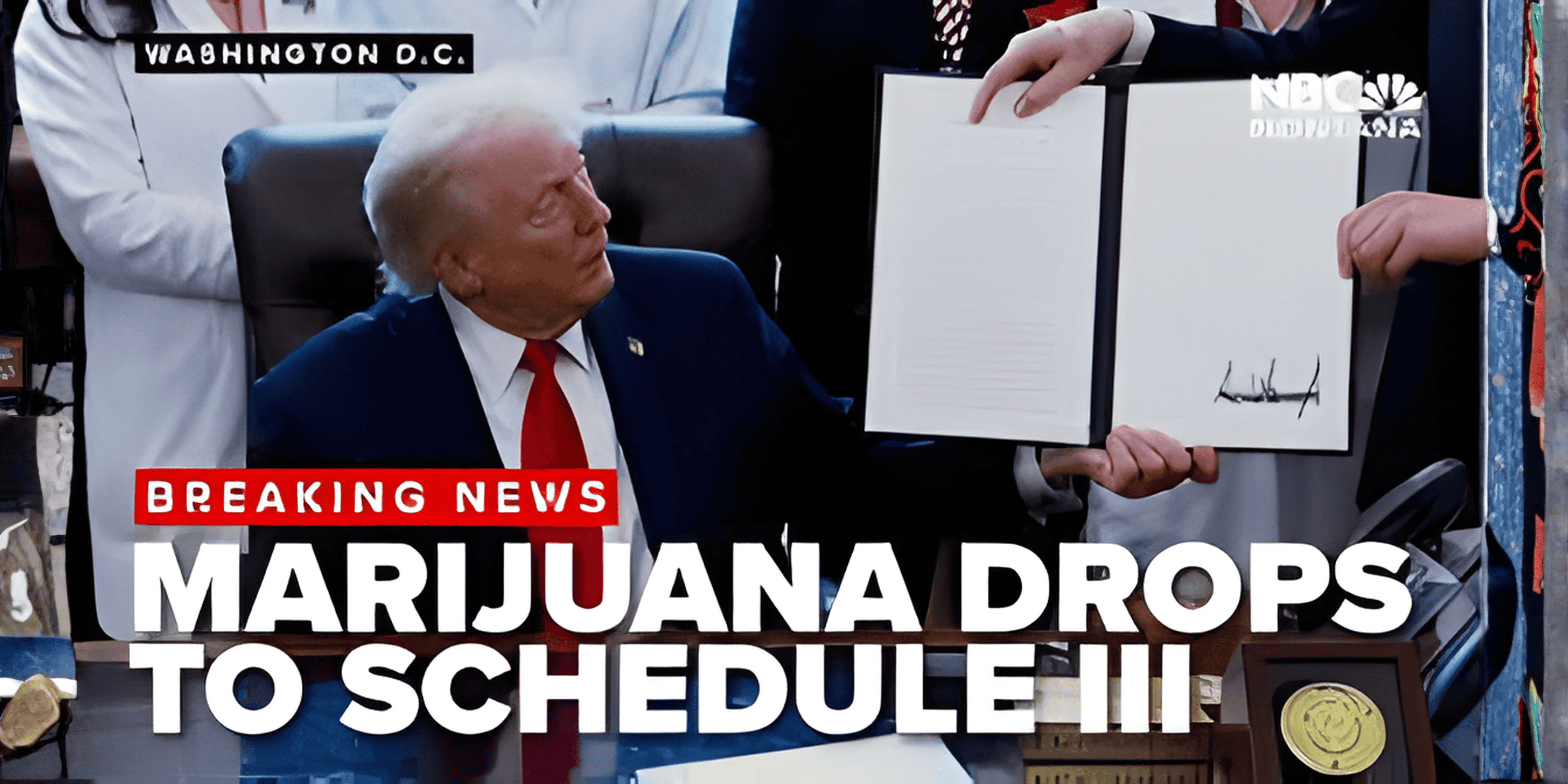 Premium pre‑rolled cones arranged on a clean white background, representing growing demand as the U.S. moves toward Schedule III rescheduling and expanded medical marijuana research